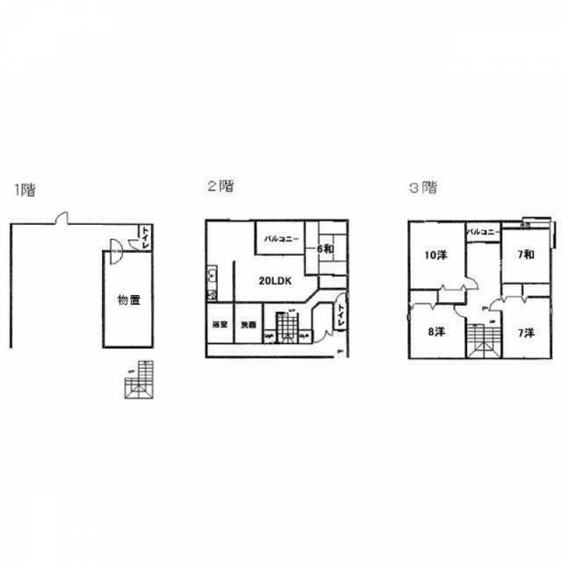 高知市塚ノ原 一戸建 の間取り画像