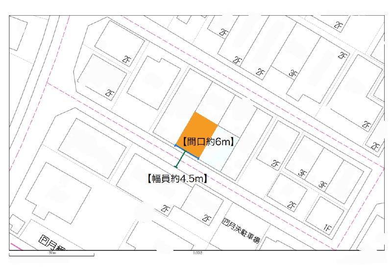 高知市百石町 の区画図