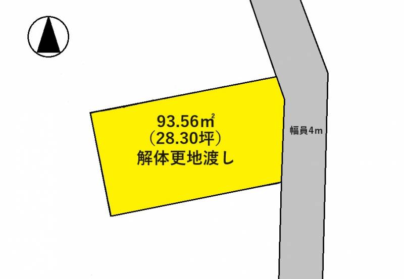 高知市横内 の区画図