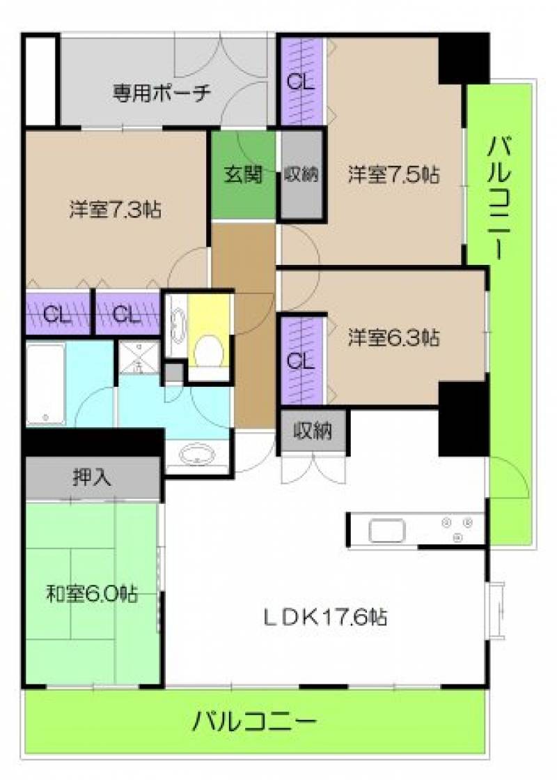 針木ガーデンヒルズ 1001 の間取り画像