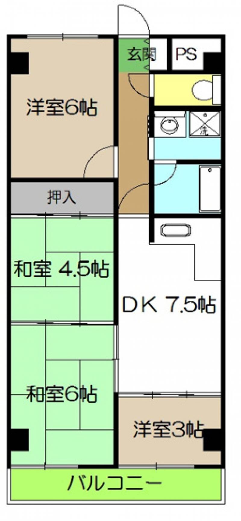 シティコア80 203 の間取り画像