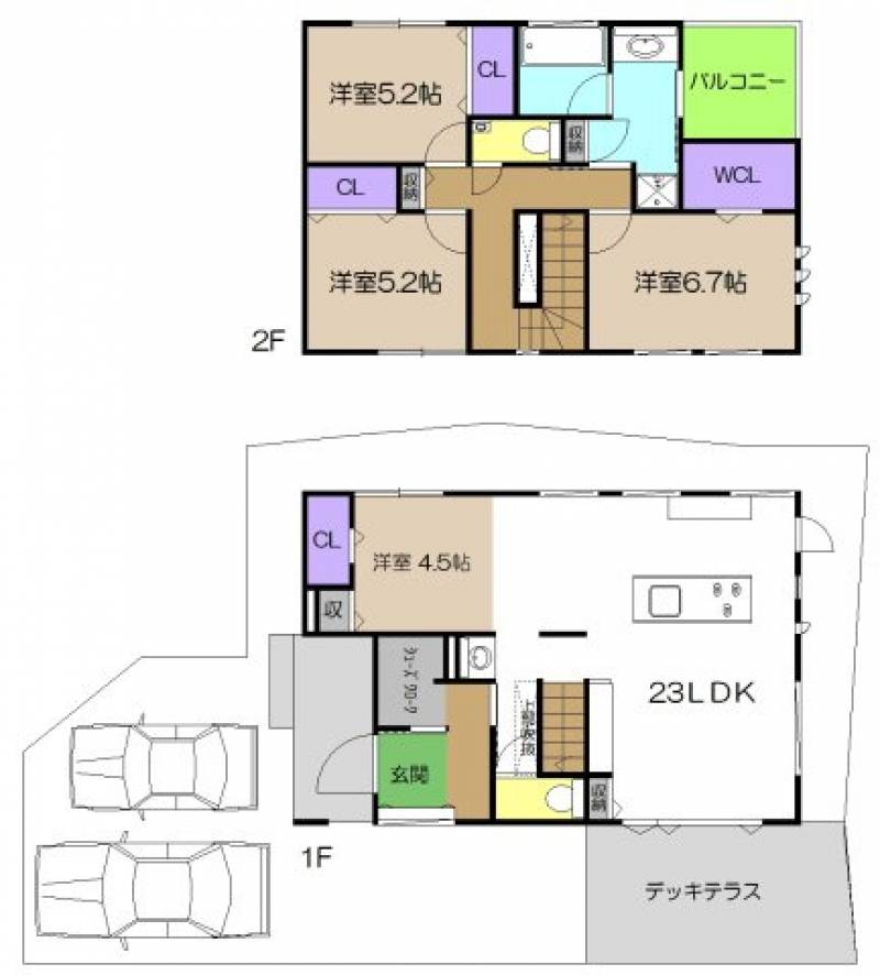 高知市前里 一戸建 の間取り画像