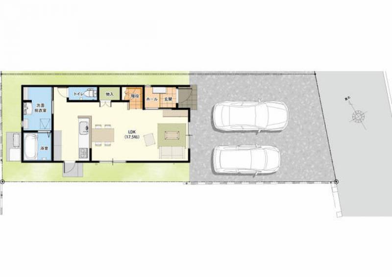 高知市百石町 一戸建 の間取り画像