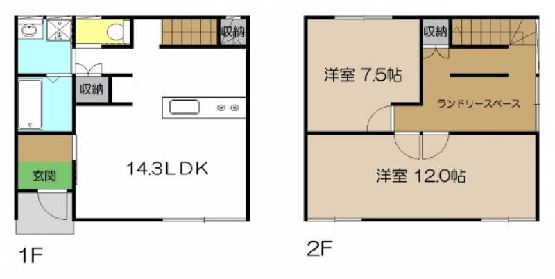 高知市神田 一戸建 の間取り画像