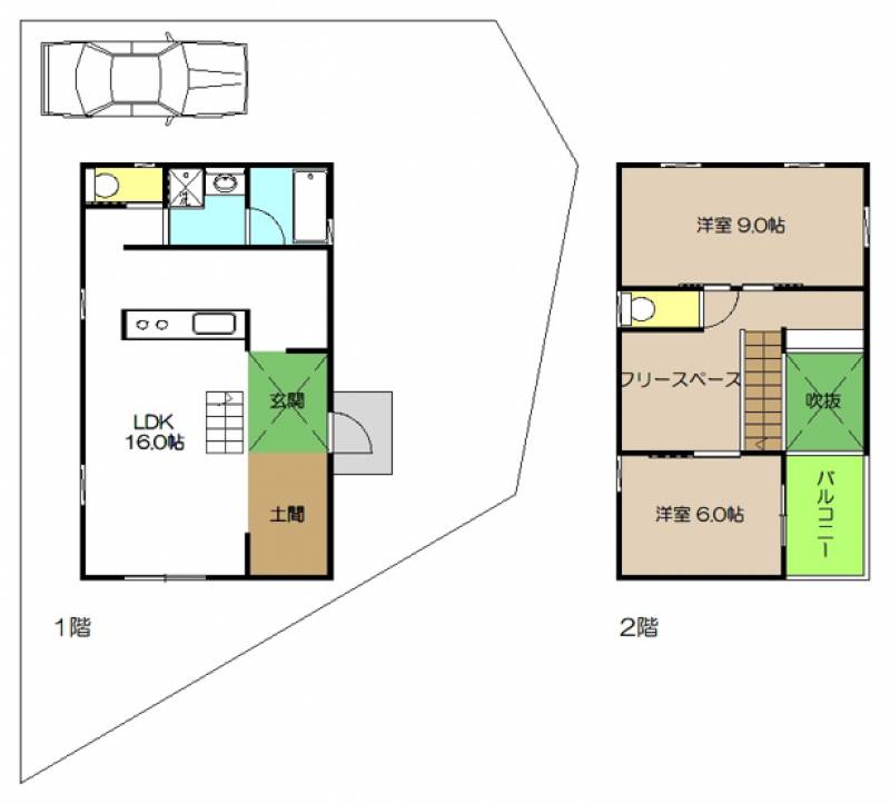 高知市一宮東町 一戸建 の間取り画像