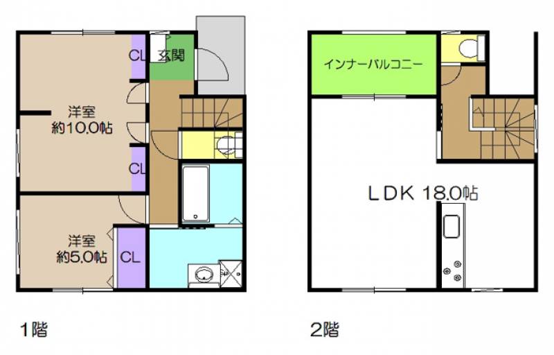 高知市神田 一戸建 の間取り画像