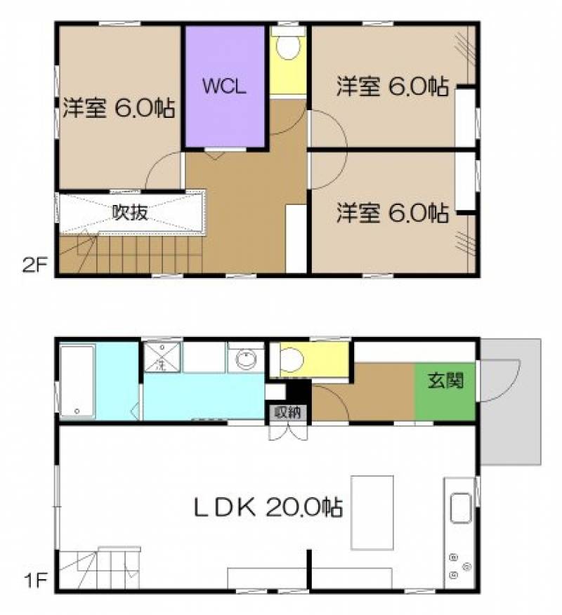 高知市玉水町 一戸建 の間取り画像