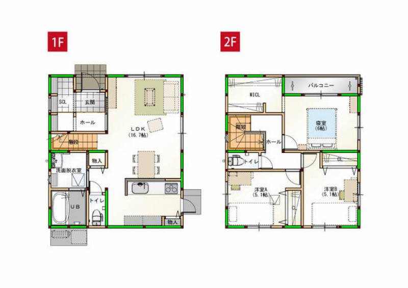 高知市青柳町 一戸建 の間取り画像