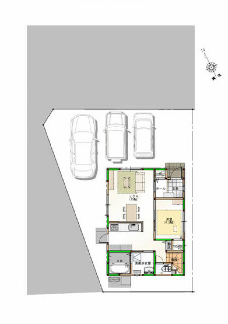 高知市高見町 一戸建 の間取り画像