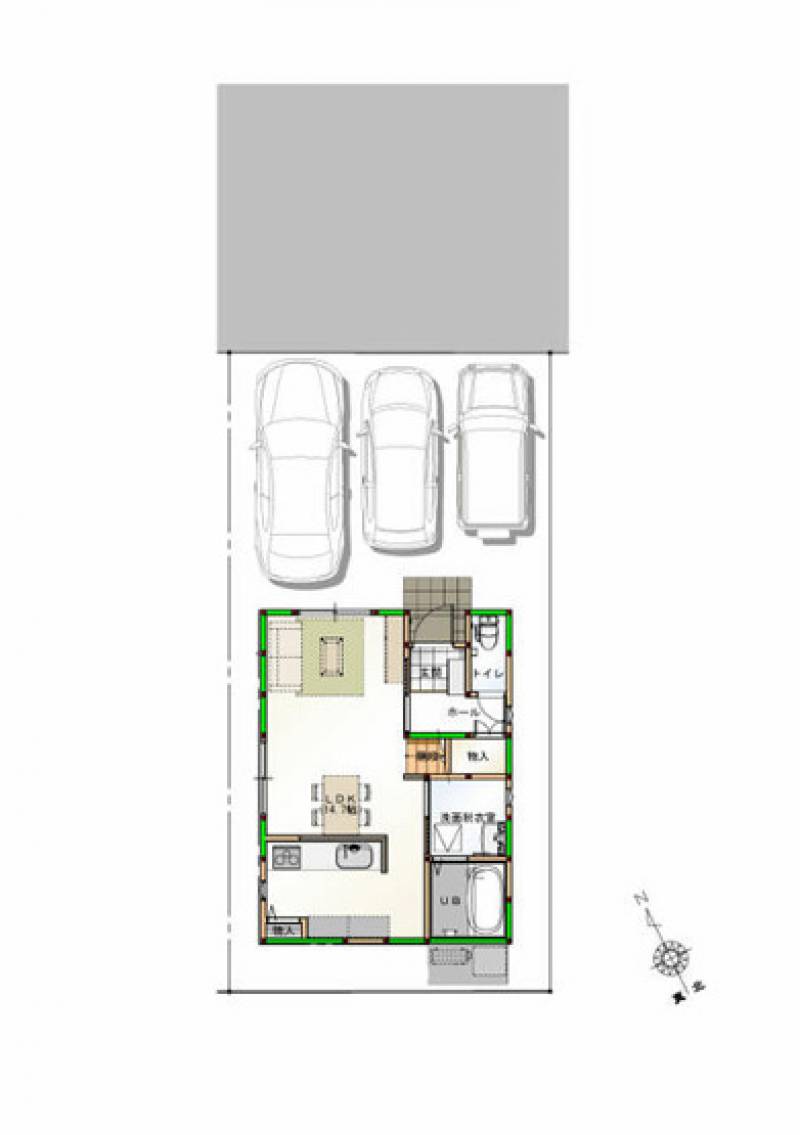 高知市高見町 一戸建 の間取り画像