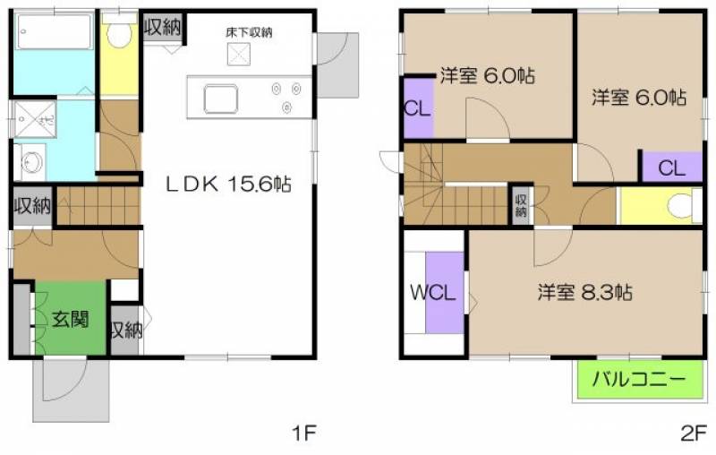 香南市野市町父養寺 一戸建 の間取り画像