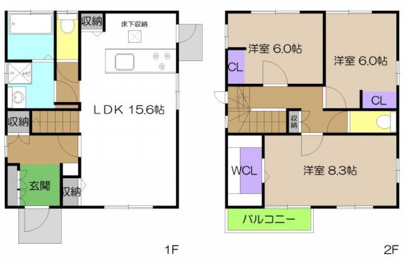 香南市野市町父養寺 一戸建 の間取り画像