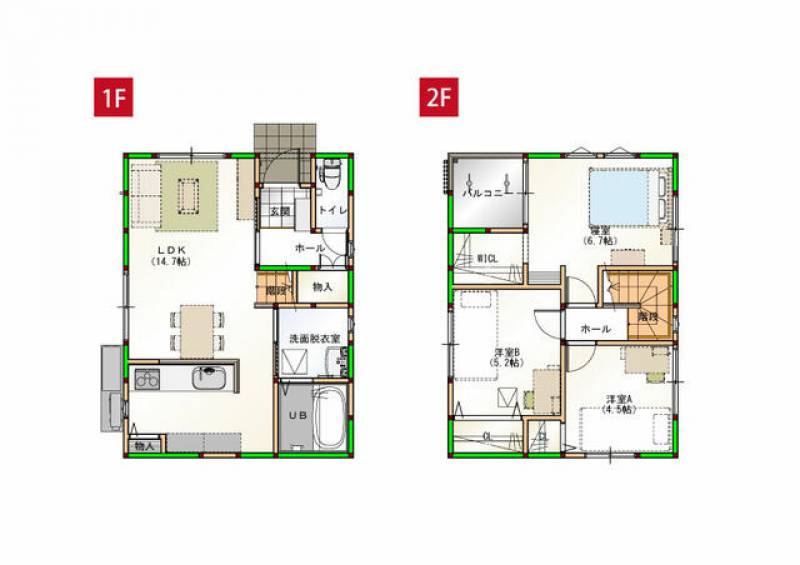 高知市新屋敷 一戸建 の間取り画像