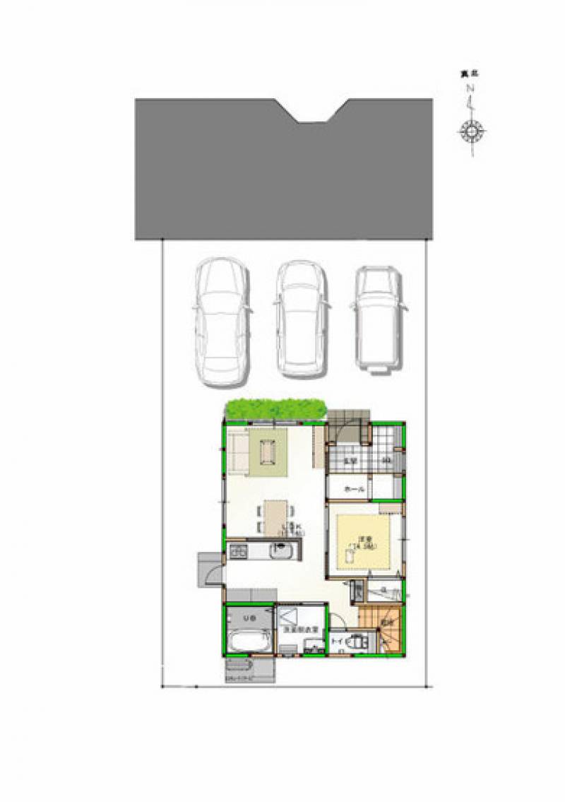 高知市一宮徳谷 一戸建 の間取り画像