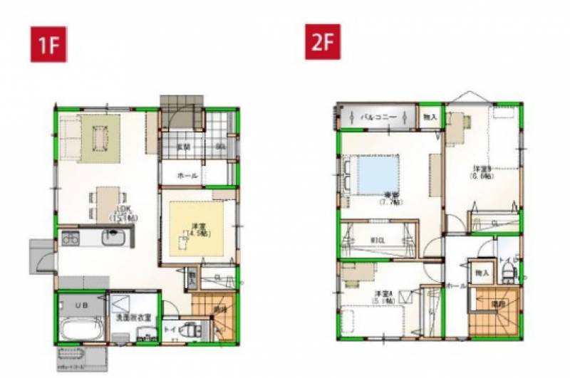 高知市一宮徳谷 一戸建 の間取り画像