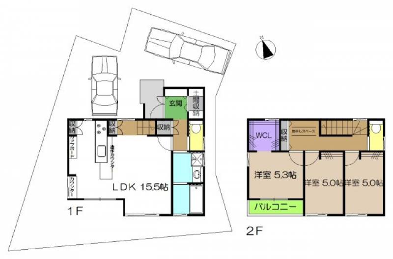 高知市福井町 一戸建 の間取り画像