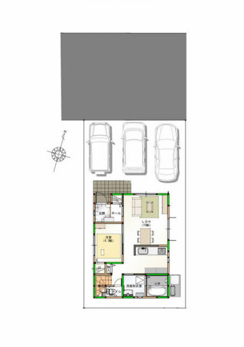 高知市横浜南町 一戸建 の間取り画像