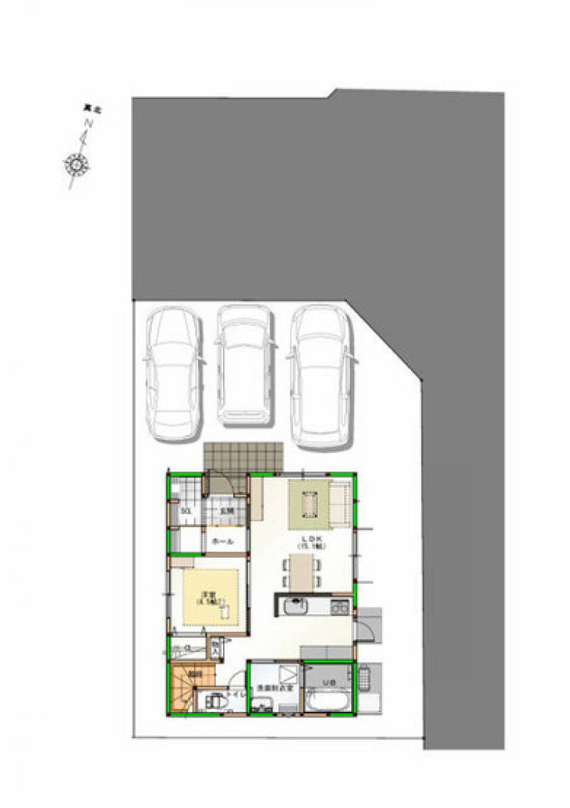 高知市横浜南町 一戸建 の間取り画像