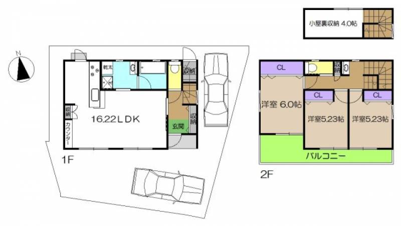 高知市赤石町 一戸建 の間取り画像