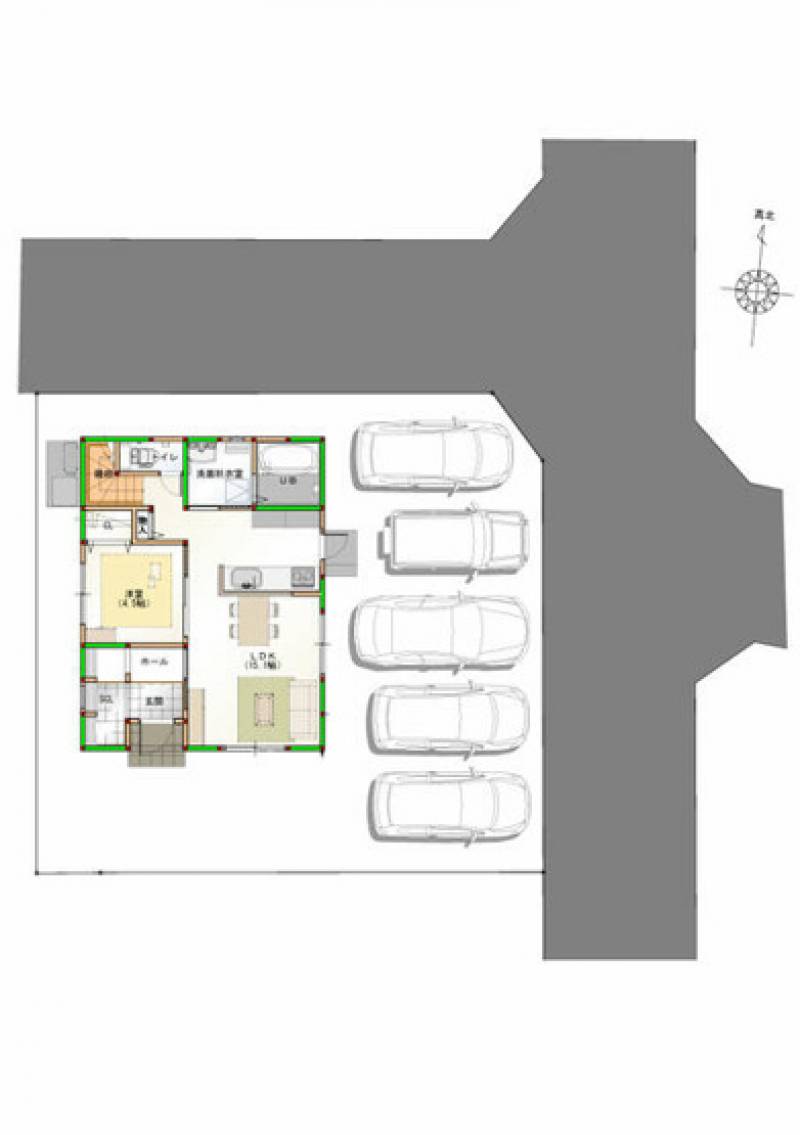 高知市介良乙 一戸建 の間取り画像