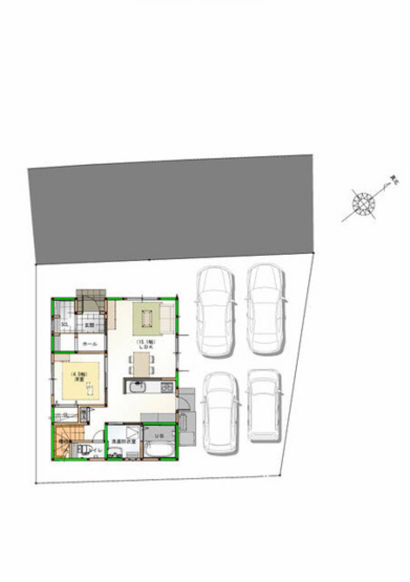 南国市元町 一戸建 の間取り画像