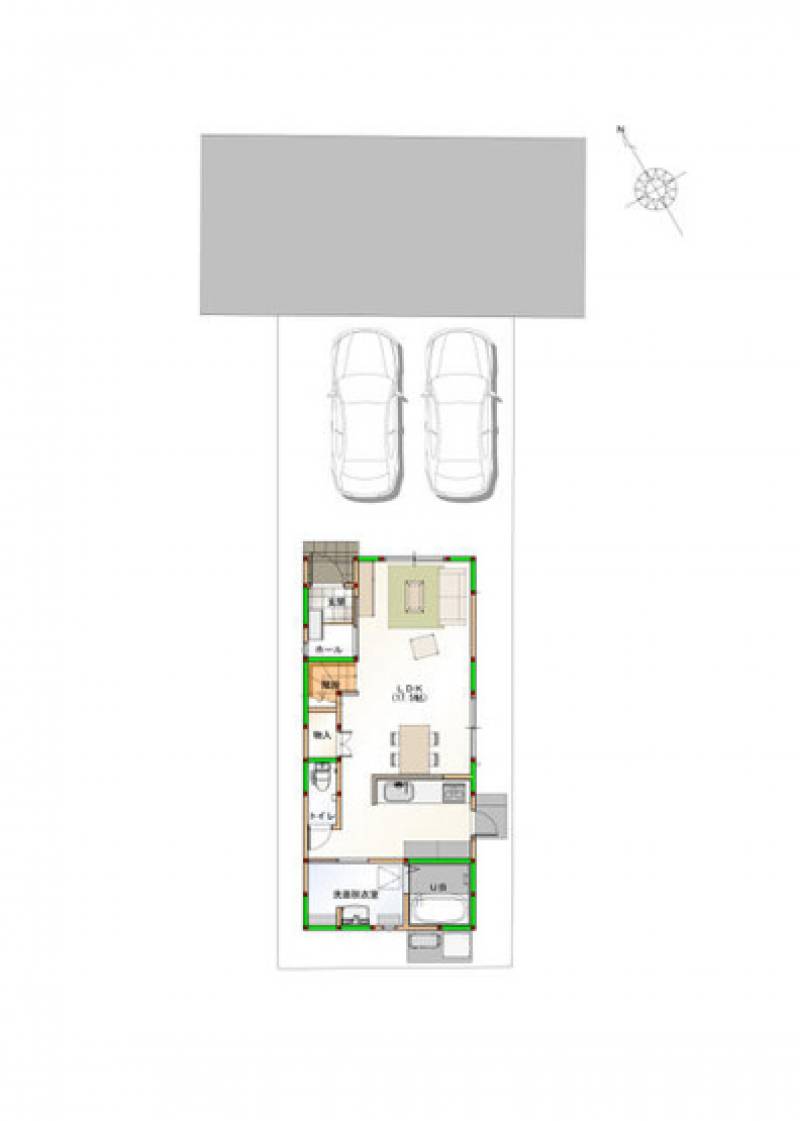 高知市北竹島町 一戸建 の間取り画像