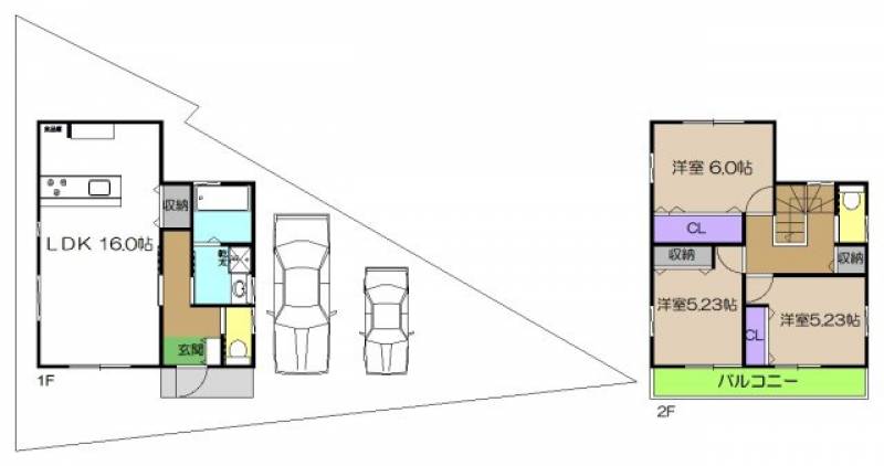 高知市針木本町 一戸建 の間取り画像