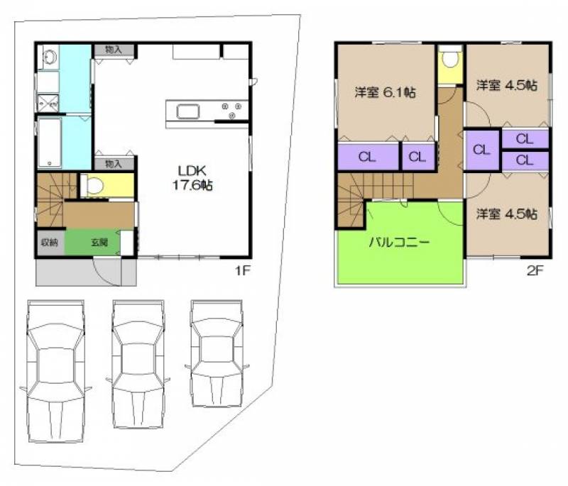 高知市神田 一戸建 の間取り画像