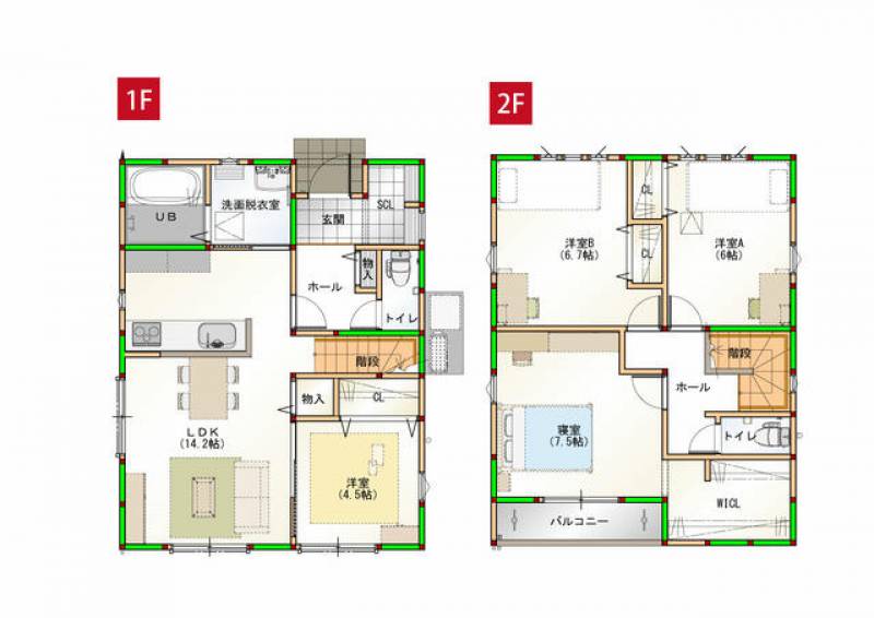 高知市潮新町 一戸建 の間取り画像