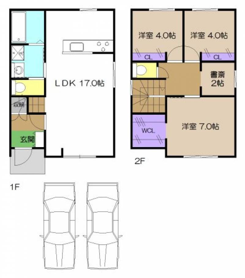 高知市神田 一戸建 の間取り画像