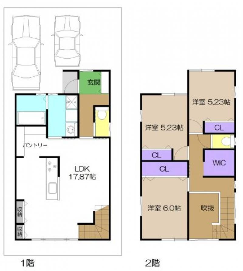 高知市薊野西町 一戸建 の間取り画像