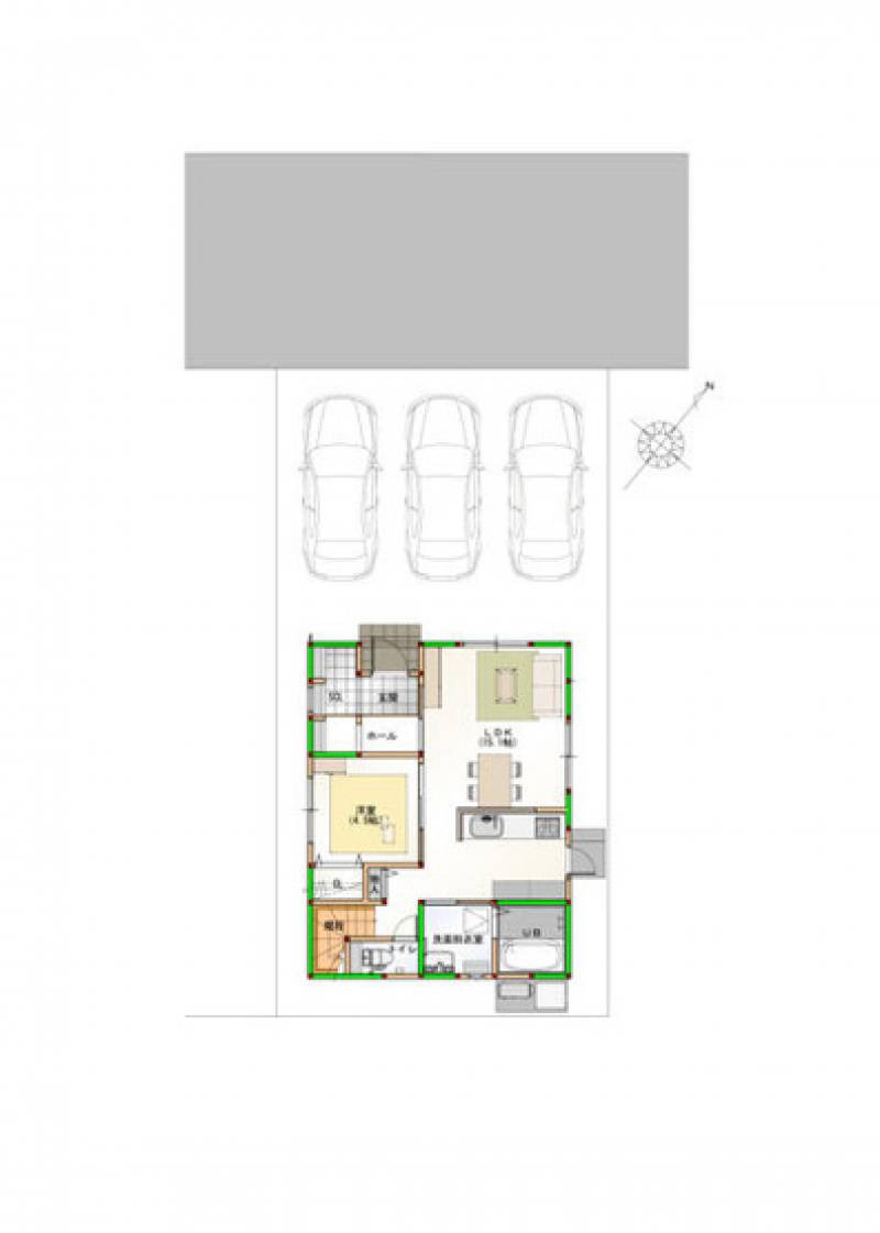 高知市朝倉西町 一戸建 の間取り画像