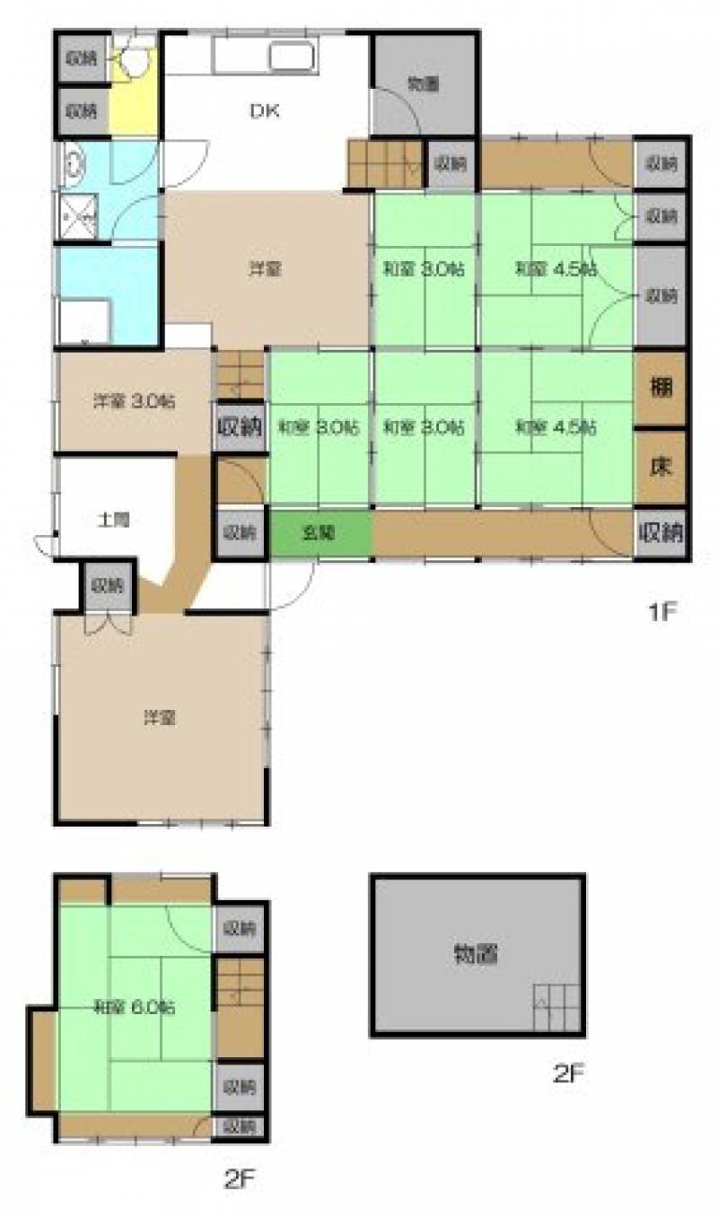 高知市介良乙 一戸建 の間取り画像