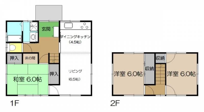 高知市瀬戸西町 一戸建 の間取り画像