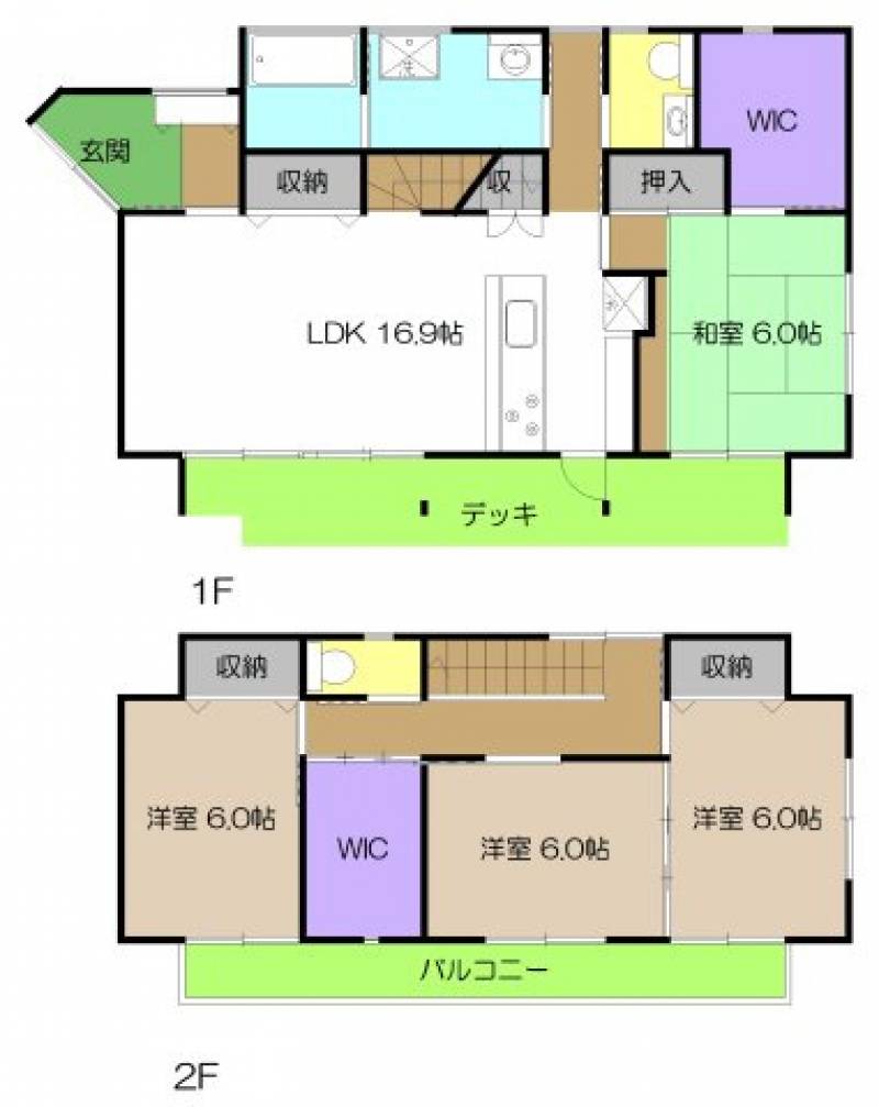 高知市介良 一戸建 の間取り画像