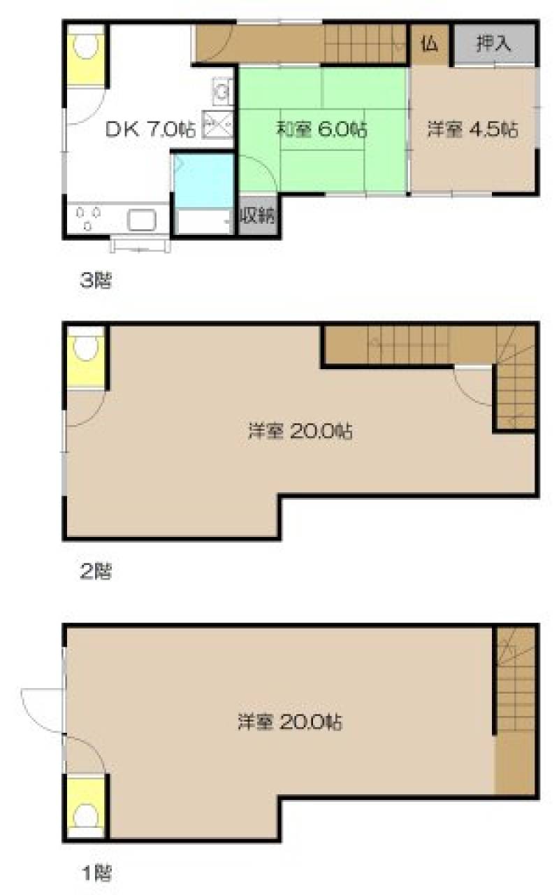 高知市秦南町 一戸建 の間取り画像