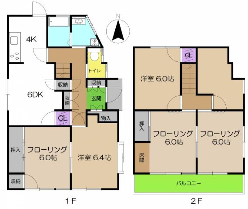 高知市大津乙 一戸建 の間取り画像