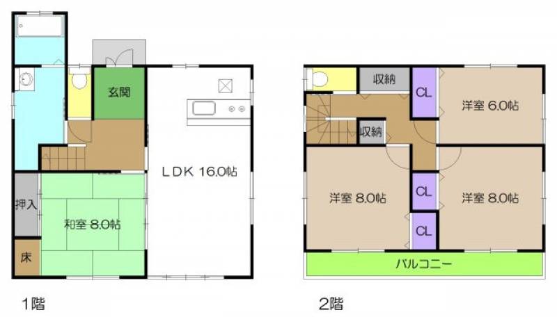 香南市野市町兎田 一戸建 の間取り画像