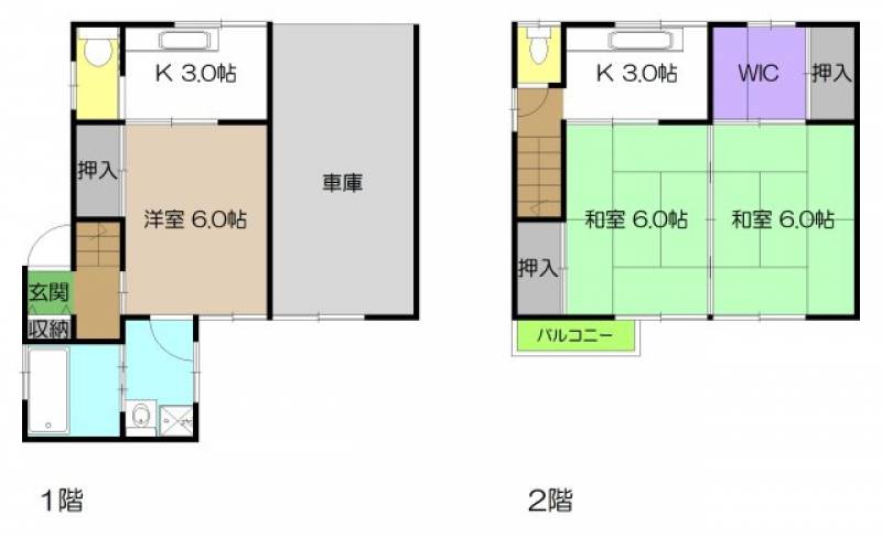 高知市和泉町 一戸建 の間取り画像