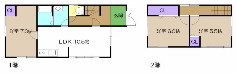 高知市加賀野井 一戸建 の間取り画像