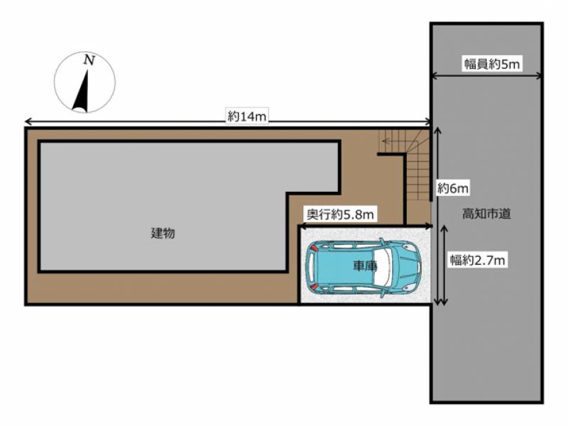 高知市加賀野井 一戸建 の間取り画像