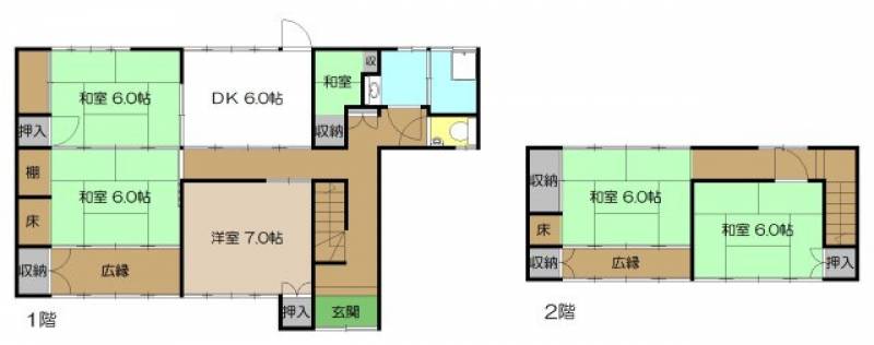 高知市介良 一戸建 の間取り画像