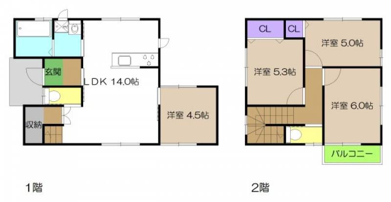 香南市野市町東野 一戸建 の間取り画像