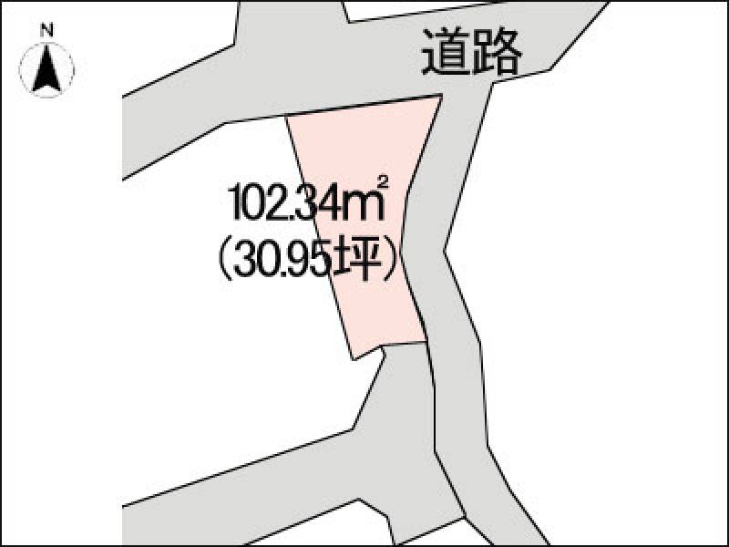 高知市佐々木町  の区画図