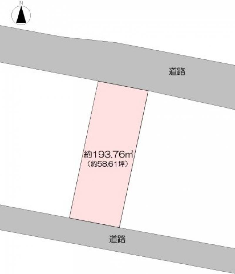 高知市北新田町  の区画図