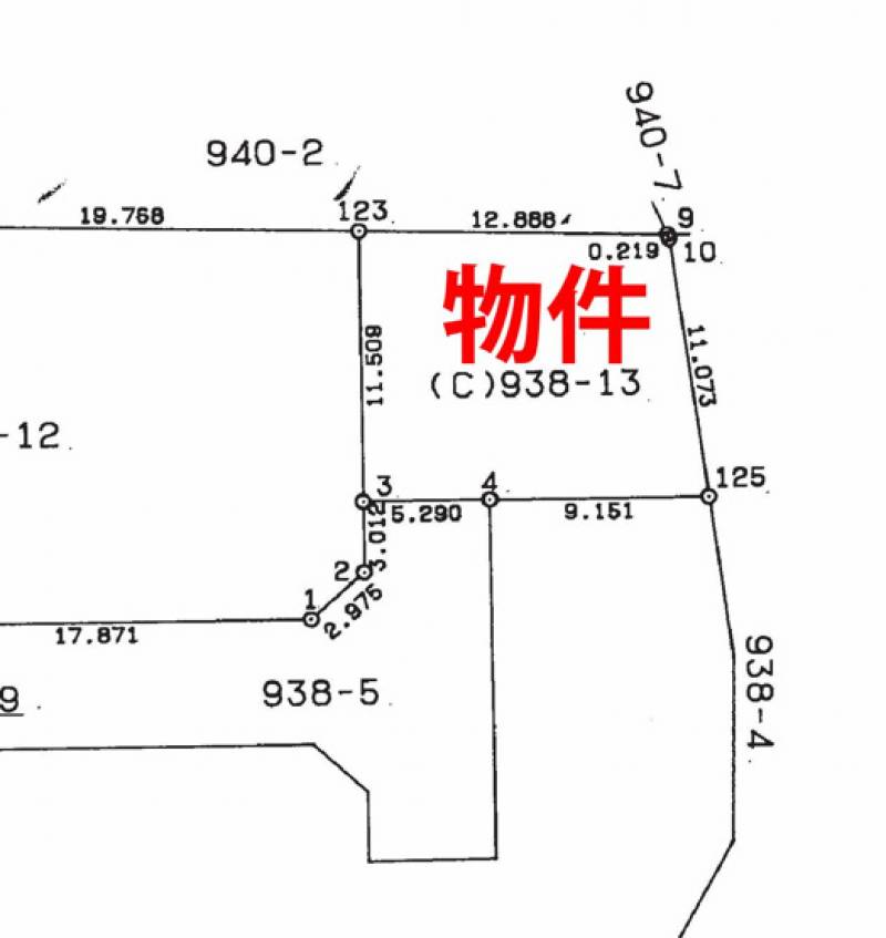 高知市瀬戸南町  の区画図