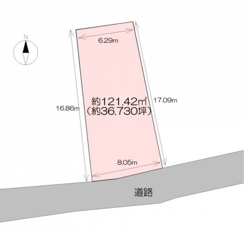 高知市南万々  の区画図