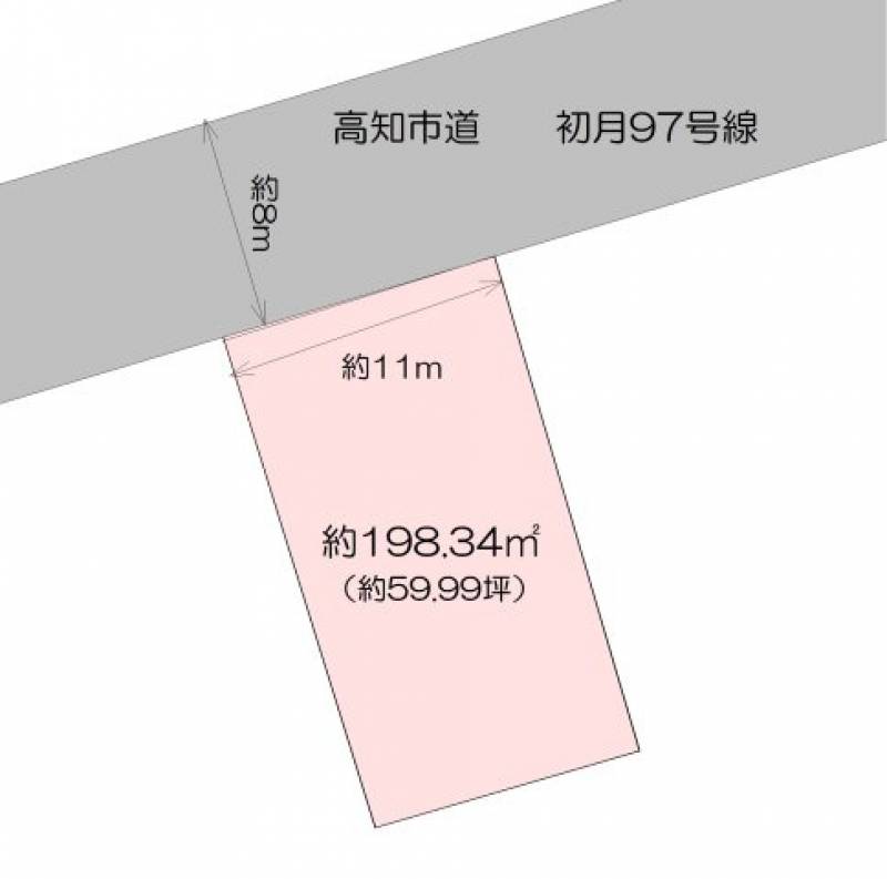 高知市三園町  の区画図