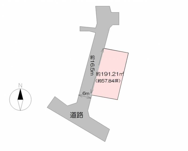 高知市中須賀町  の区画図