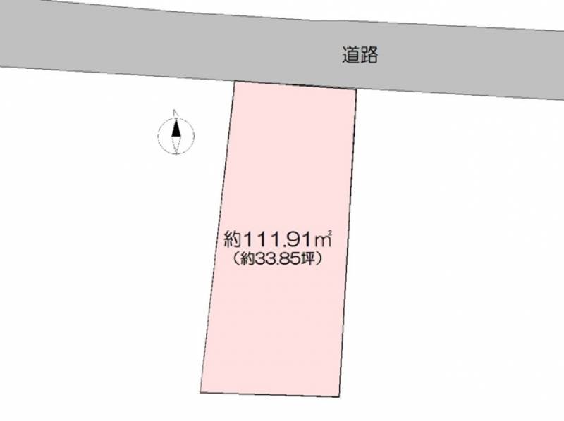 吾川郡いの町枝川  の区画図